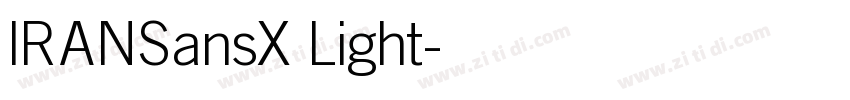 IRANSansX Light字体转换